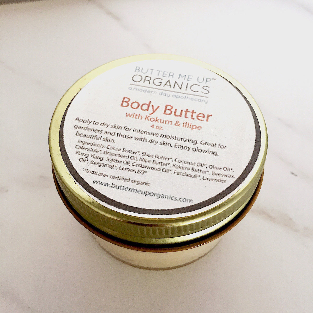 Butter Me Up Organics Body Butter With Kokum & Illipe Butter