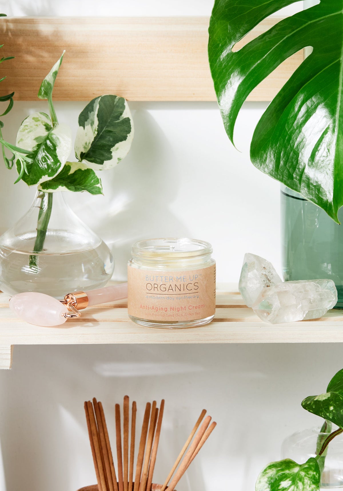 Butter Me Up Organics Anti Aging Night Cream With Organic Green Tea