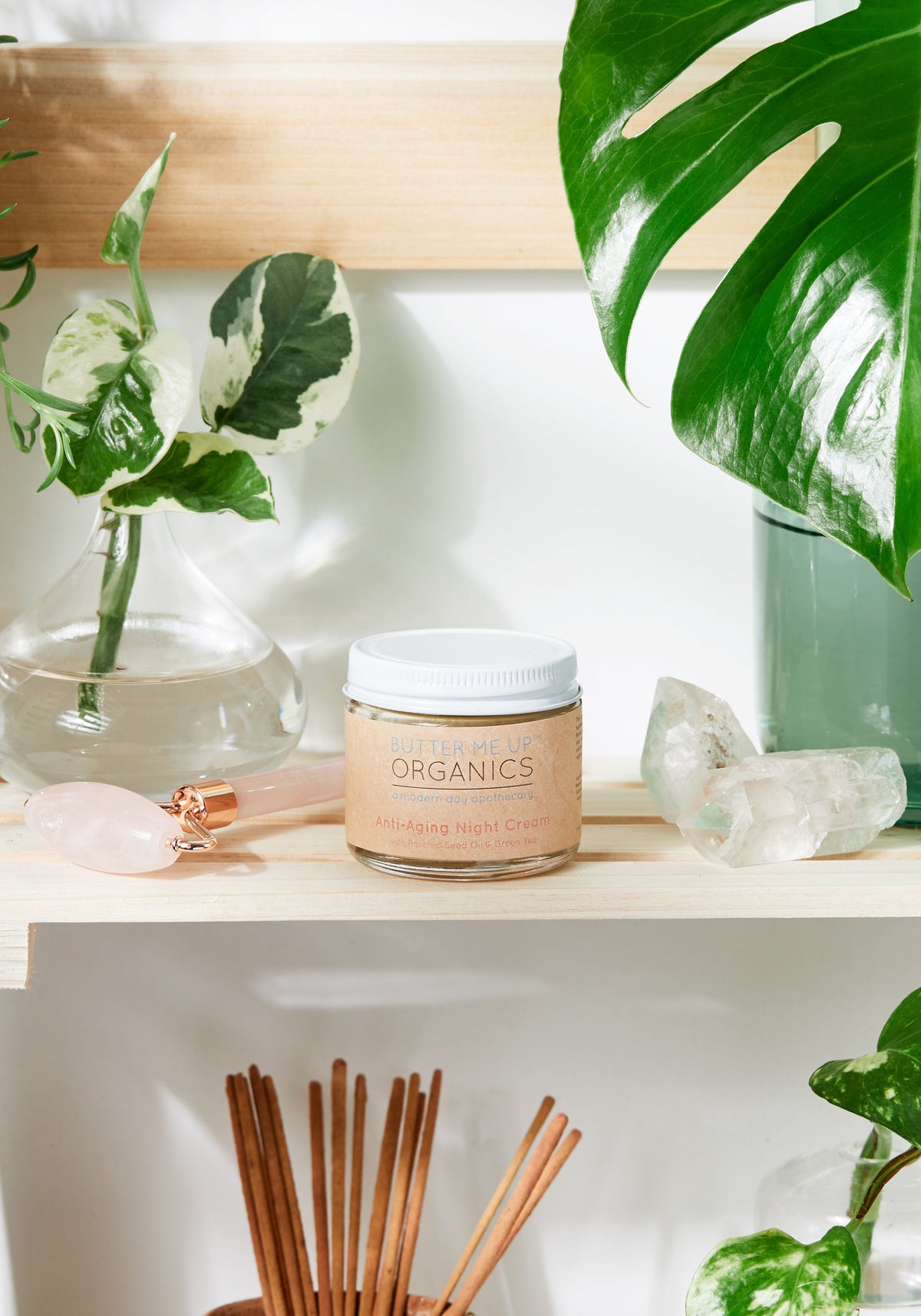 Butter Me Up Organics Anti Aging Night Cream With Organic Green Tea