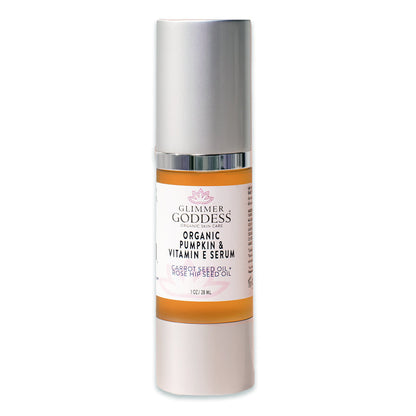 Glimmer Goddess Organic Pumpkin & Vitamin E Serum - Instant Glow Treatment