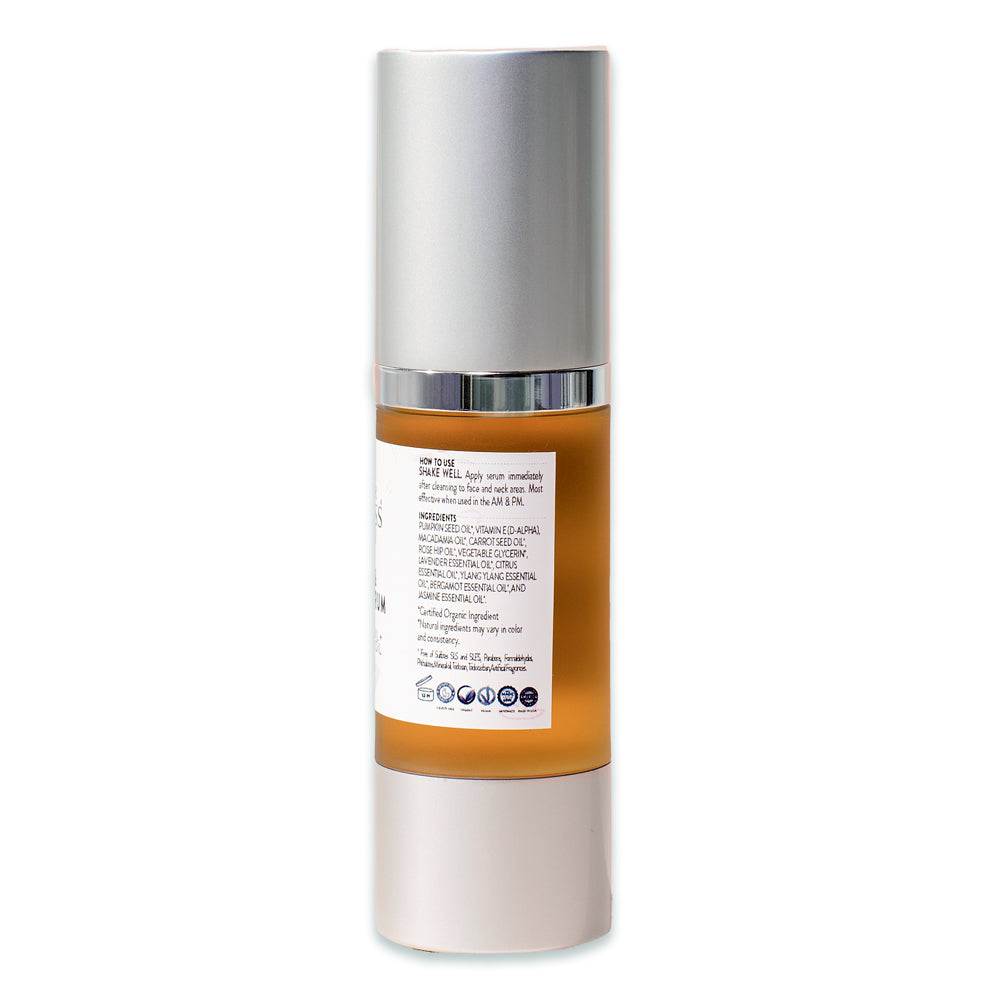 Glimmer Goddess Organic Pumpkin & Vitamin E Serum - Instant Glow Treatment