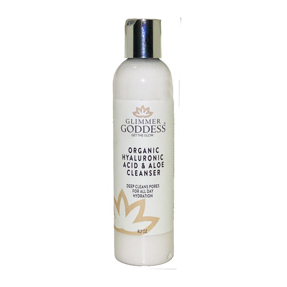 Glimmer Goddess Organic Hyaluronic Acid & Aloe Micro Pearl Cleanser