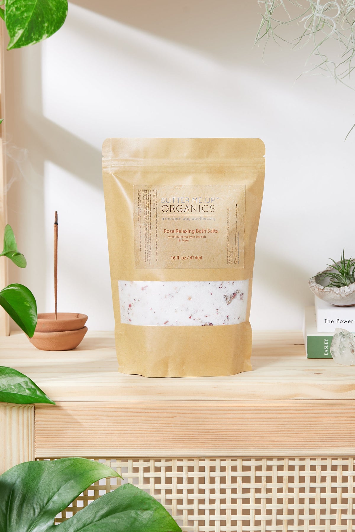 Butter Me Up Organics Rose, Epsom & Pink Himalayan Sea Salt Soak
