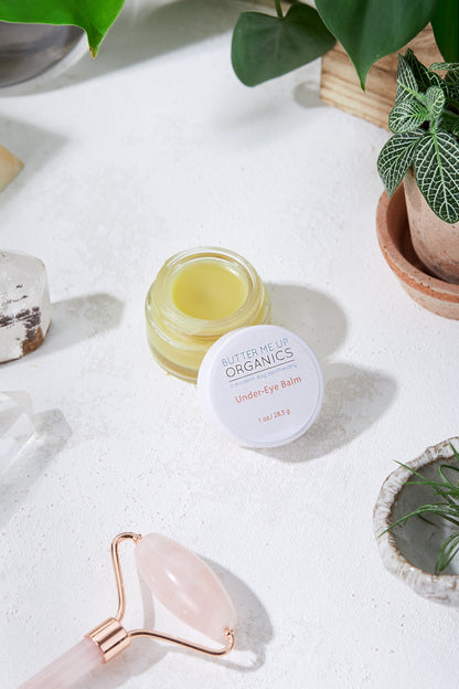 Butter Me Up Organics Caffeinated Under Eye Balm for Dark Circles and Puffy