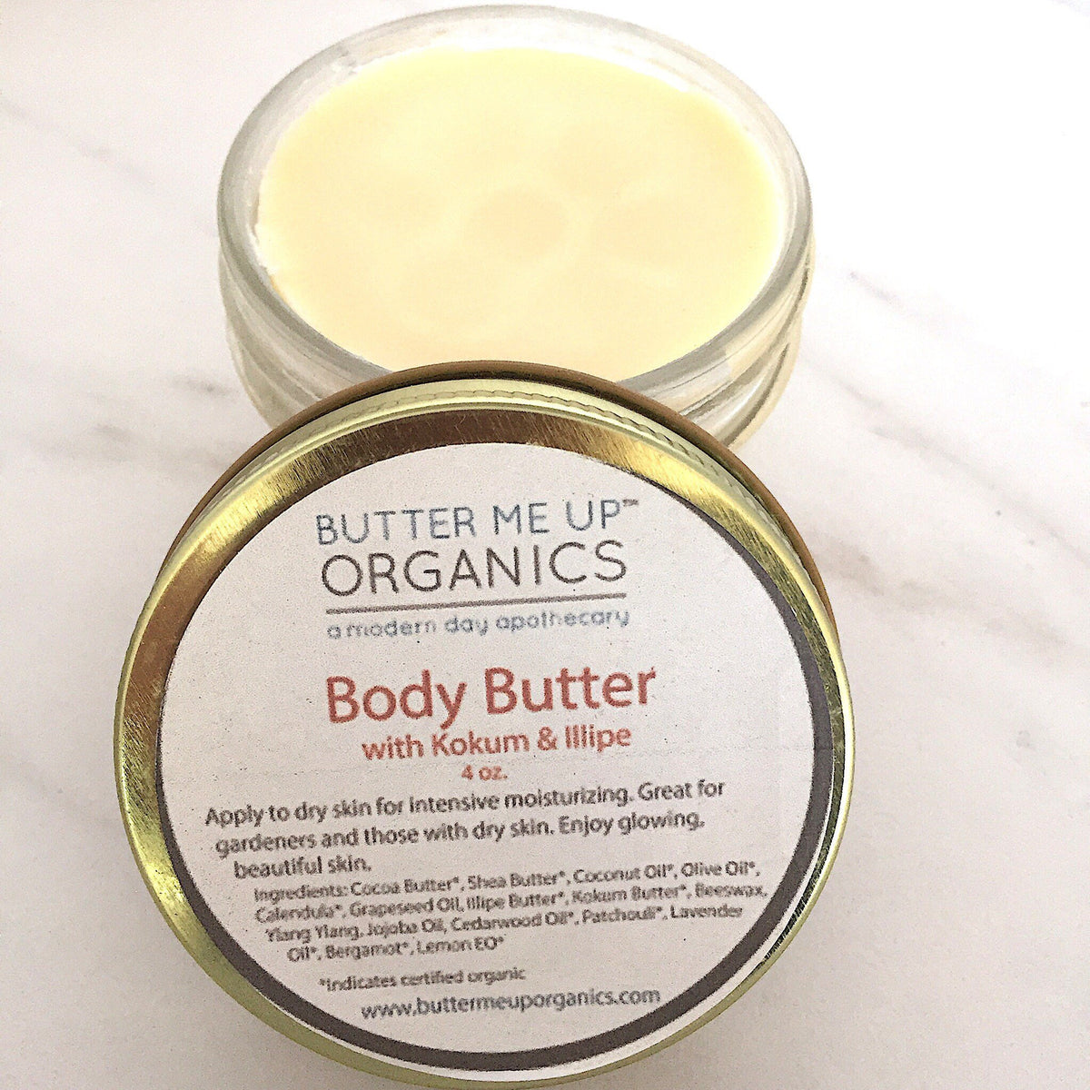 Butter Me Up Organics Body Butter With Kokum & Illipe Butter