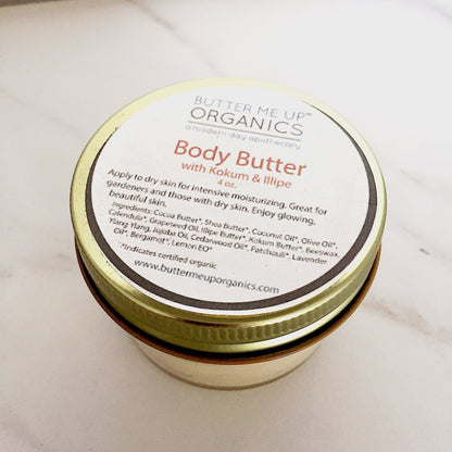 Butter Me Up Organics Body Butter With Kokum & Illipe Butter