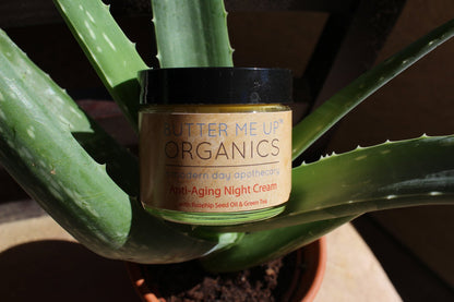 Butter Me Up Organics Anti Aging Night Cream With Organic Green Tea