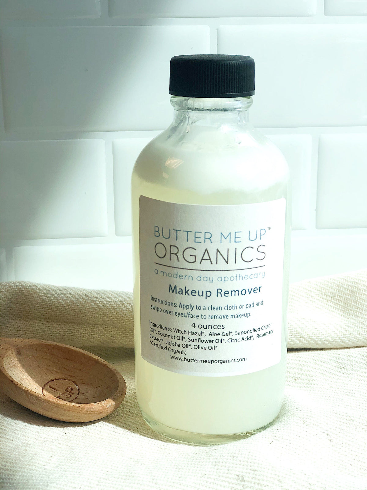 Butter Me Up Organics Gentle Makeup Remover for Sensitive Skin