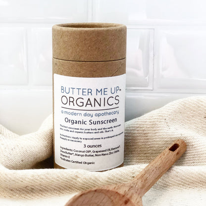 Butter Me Up Organics Sun Block With Non-Nano Zinc Oxide  - SPF 45