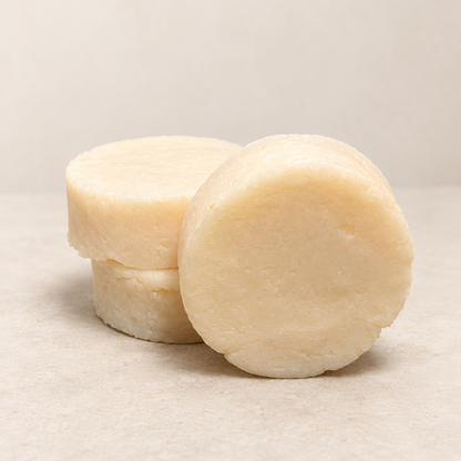 Smooth Love shave soap bars on a clean, softly lit background