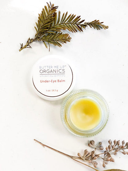 Butter Me Up Organics Caffeinated Under Eye Balm for Dark Circles and Puffy